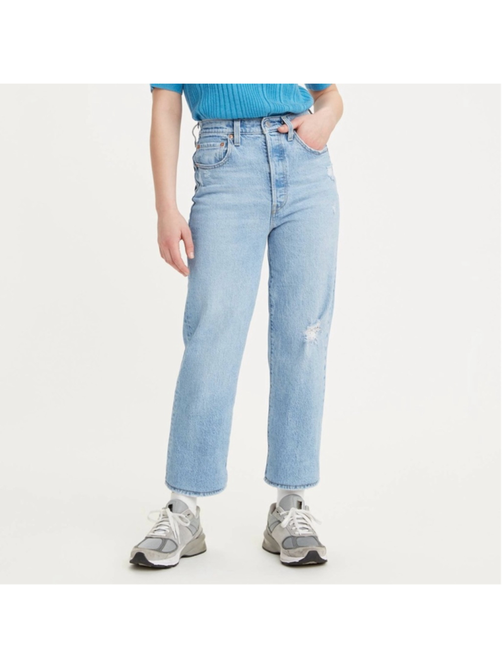 LEVI’S RIBCAGE STRAIGHT ANKLE JEANS SIZE 27 BLUE HIGH WAIST